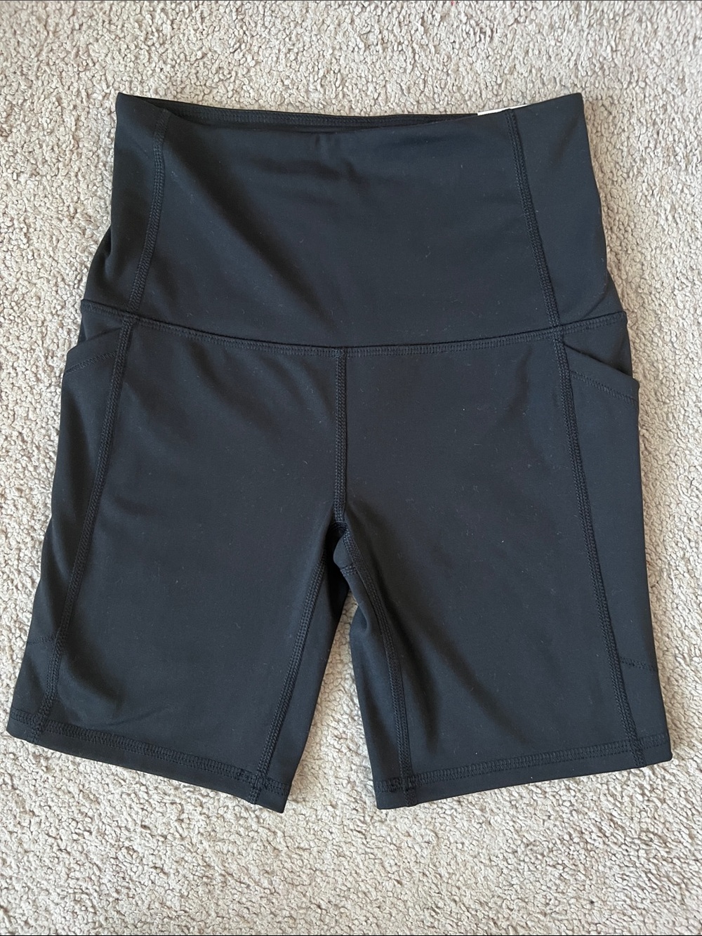 DSG High-Rise Black Women's Bike Shorts with Side Pockets